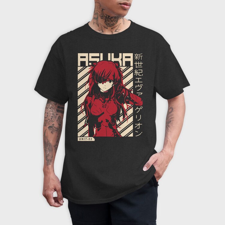 Asuka Unit 02, Tricou Barbati (Unisex)