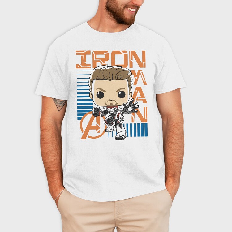 Iron Man Pop Art, Tricou Barbati (Unisex)