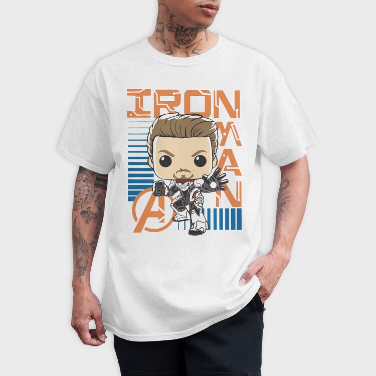 Iron Man Pop Art, Tricou Barbati (Unisex)