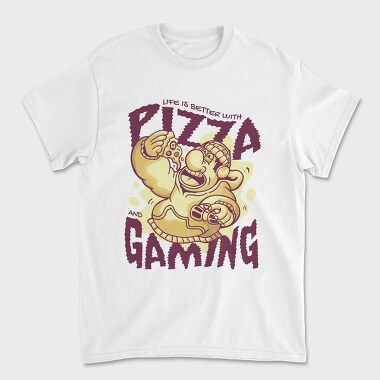 Tricou Barbati (Unisex), Pizza Guy Gaming