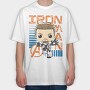 Iron Man Pop Art, Tricou Oversize Barbati (Unisex)