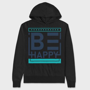 Be Happy, Hanorac Oversize Barbati (Unisex)