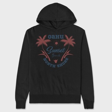 Sunset Beach, Hanorac Oversize Barbati (Unisex)