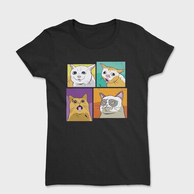 Tricou Femei, Meme Cats