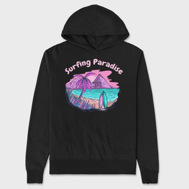 Surfing Paradise, Hanorac Oversize Barbati (Unisex)