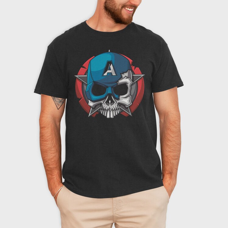 Avengers Skull, Tricou Barbati (Unisex)