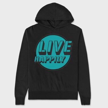 Live Happily, Hanorac Oversize Barbati (Unisex)