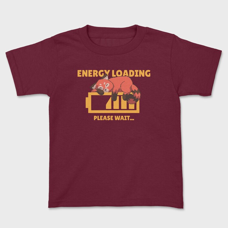 Red Panda Energy Loading, Tricou Copii