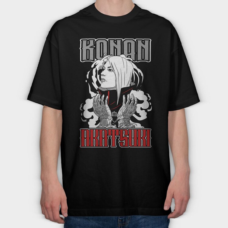 Konan Akatsuki, Tricou Oversize Barbati (Unisex)