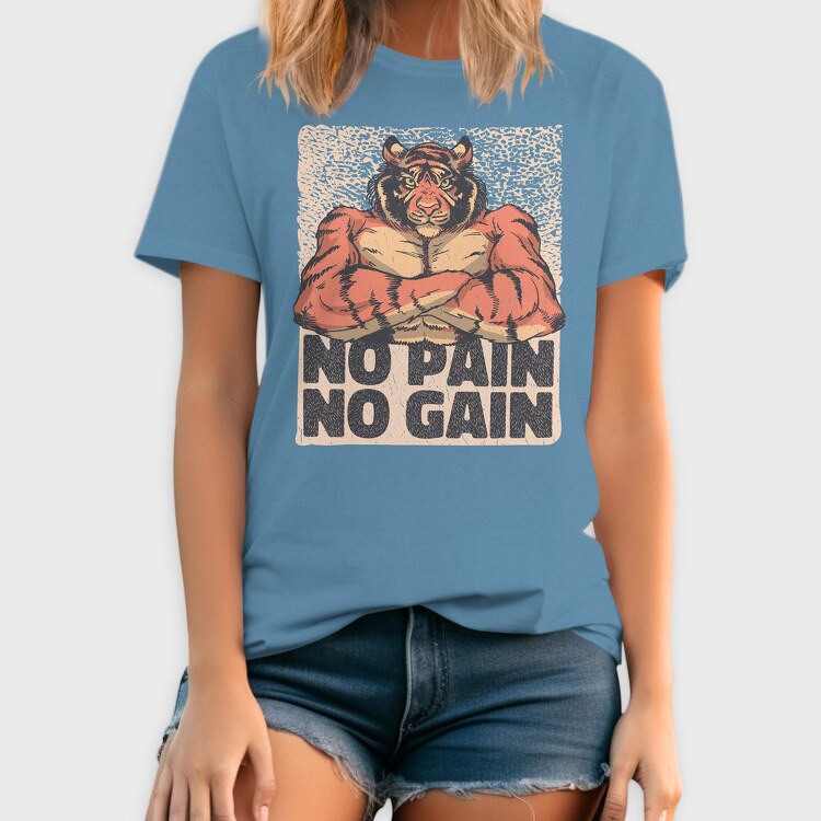 Muscular Tiger, Tricou Barbati (Unisex)