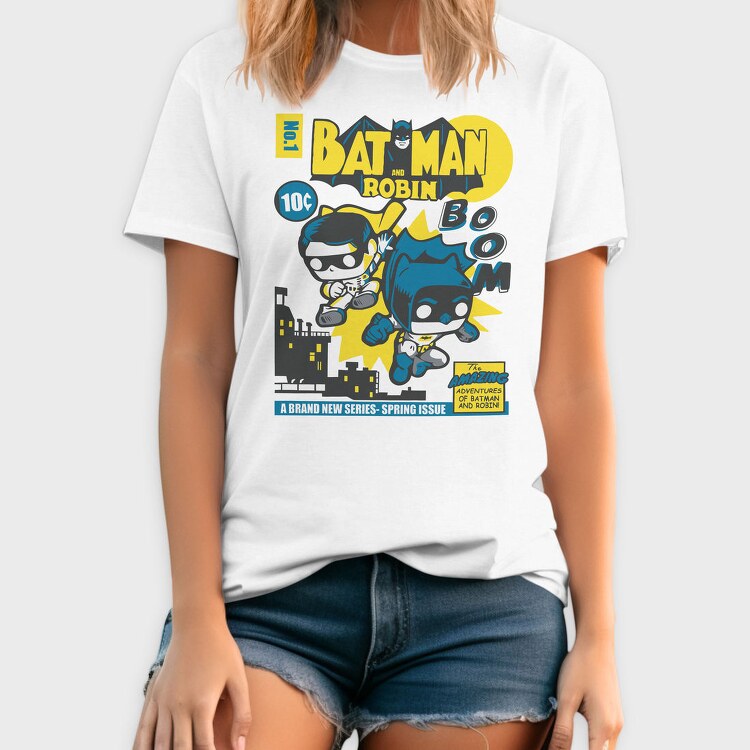Batman And Robin Boom, Tricou Barbati (Unisex)