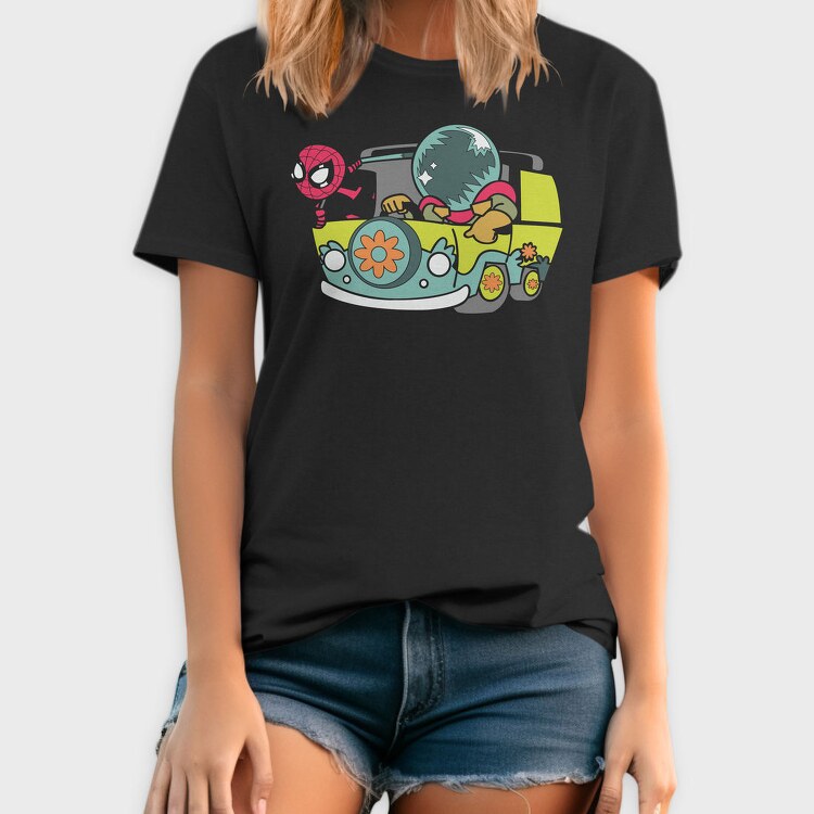 Spiderman Surf Van, Tricou Barbati (Unisex)