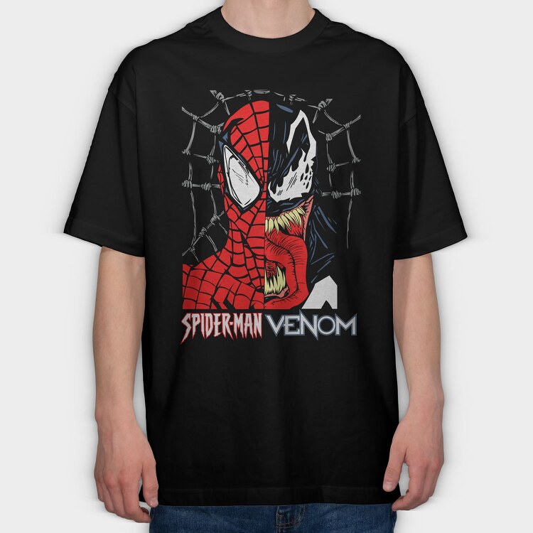 Spider Venom Web, Tricou Oversize Barbati (Unisex)