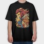 Flame Warrior, Tricou Oversize Barbati (Unisex)