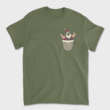 Santa Pocket, Tricou Barbati (Unisex)
