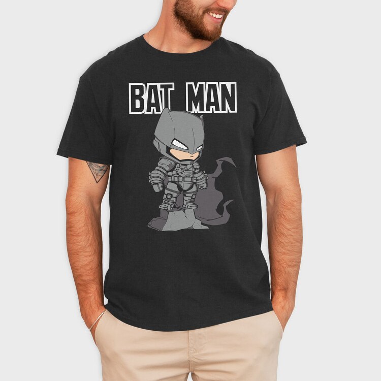 Batman Chibi Armor, Tricou Barbati (Unisex)