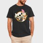 Pirate Cat Crown, Tricou Barbati (Unisex)