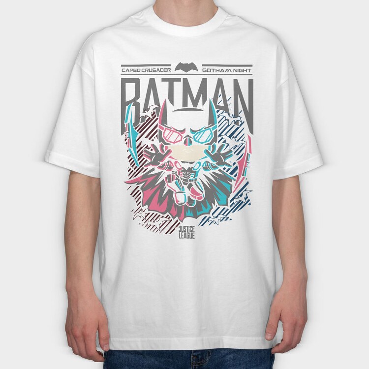 Batman Night Crusader, Tricou Oversize Barbati (Unisex)