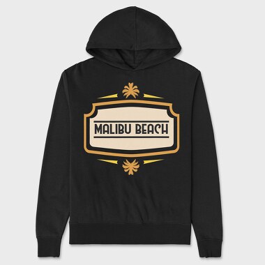 Malibu Beach, Hanorac Oversize Barbati (Unisex)