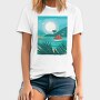 Watercolor Beach, Tricou Barbati (Unisex)