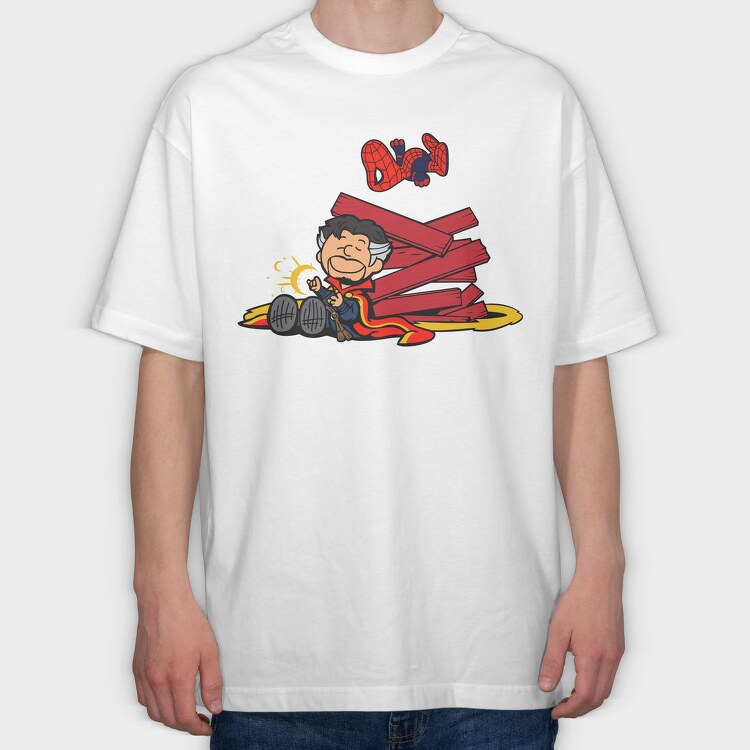 Spiderman Doctor Strange, Tricou Oversize Barbati (Unisex)