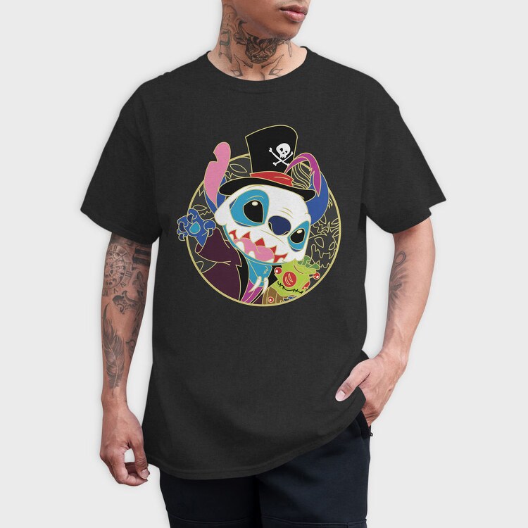 Pirate Pup Skull, Tricou Barbati (Unisex)