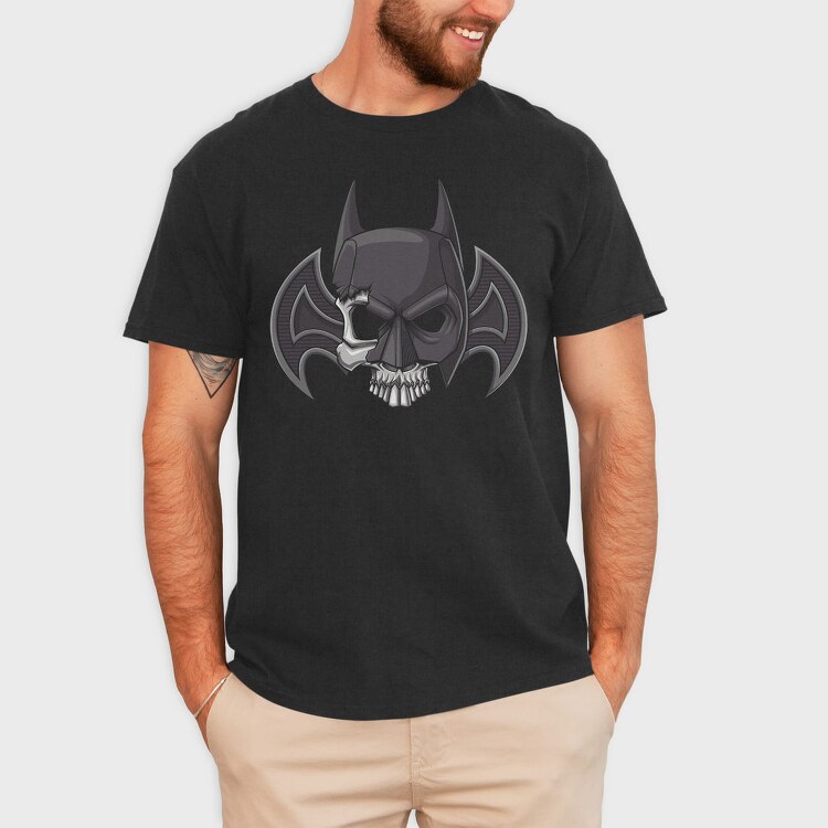 Batman Skull Emblem, Tricou Barbati (Unisex)