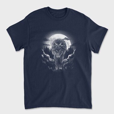 Wolf Woods Moon, Tricou Barbati (Unisex)