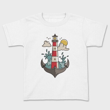 Tricou Copii, Anchor Lighthouse