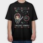 Pixelated Knight, Tricou Oversize Barbati (Unisex)