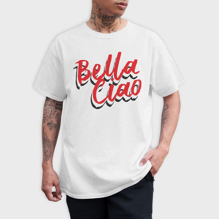 Bella Ciao Red, Tricou Barbati (Unisex)