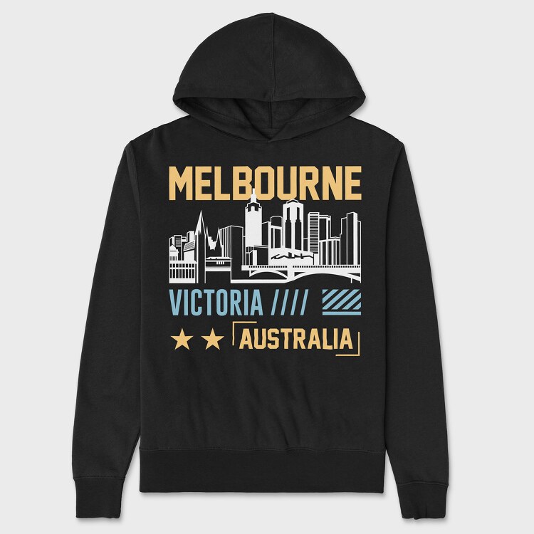 Melbourne, Hanorac Oversize Barbati (Unisex)