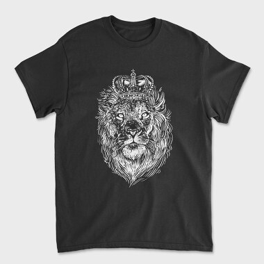 Tricou Barbati (Unisex), Crowned Lion