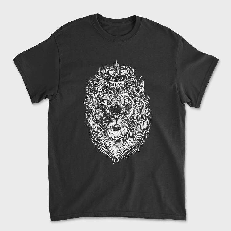 Crowned Lion, Tricou Barbati (Unisex)