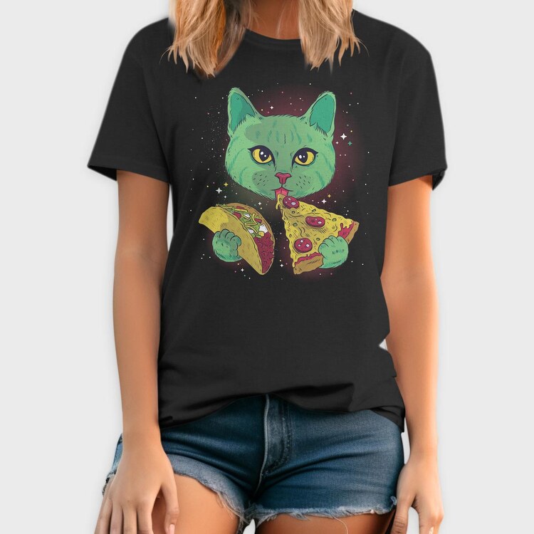 Cosmic Cat, Tricou Barbati (Unisex)