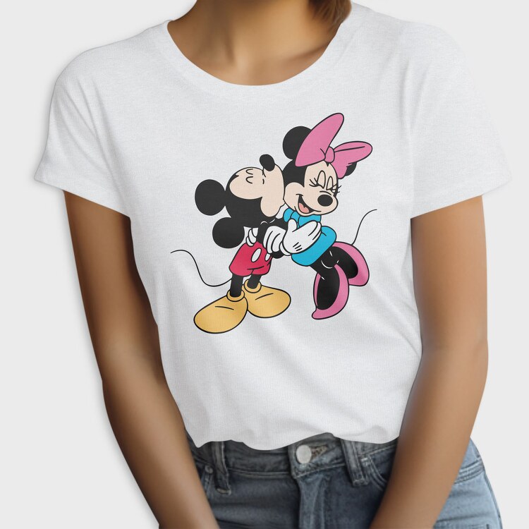 Mickey Minnie Hug 1, Tricou Femei