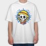 Skull Pirate Destiny, Tricou Oversize Barbati (Unisex)