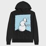 Snowman Peeing, Hanorac Oversize Barbati (Unisex)