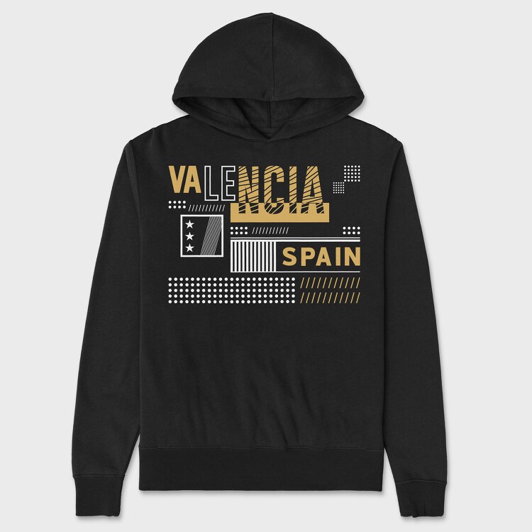 Valencia, Hanorac Oversize Barbati (Unisex)