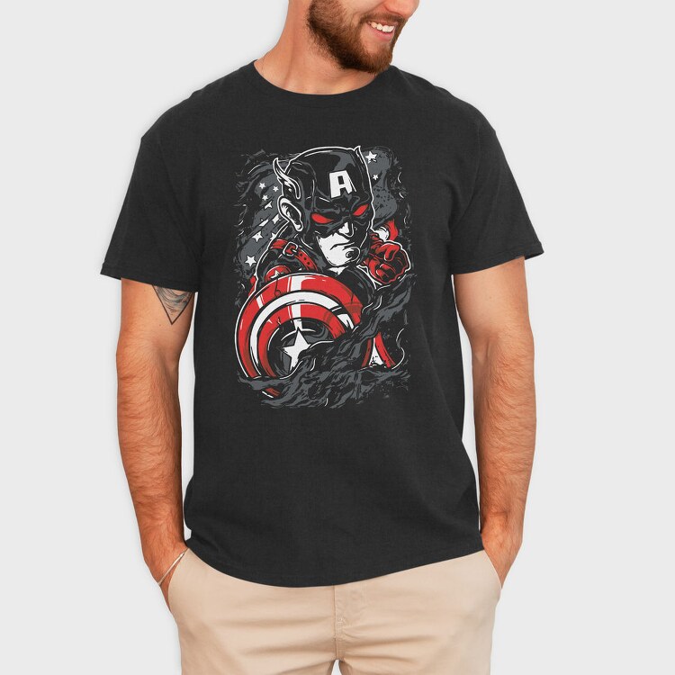 Captain America Shield 3, Tricou Barbati (Unisex)