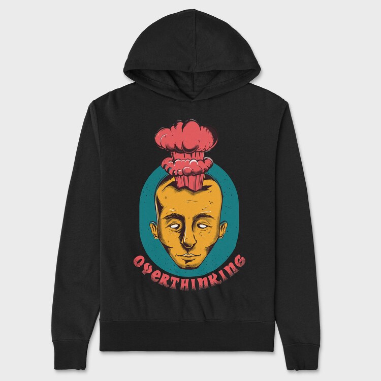 Overthinking, Hanorac Oversize Barbati (Unisex)