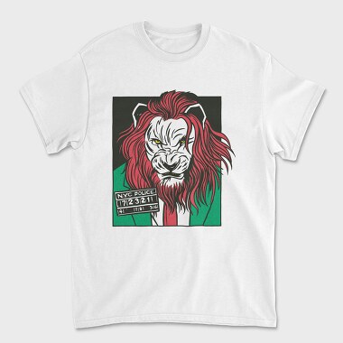 Tricou Barbati (Unisex), Lion Cartoon