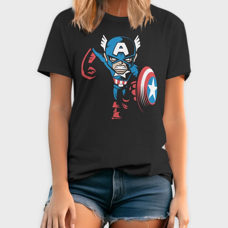 Captain America Shield, Tricou Barbati (Unisex)