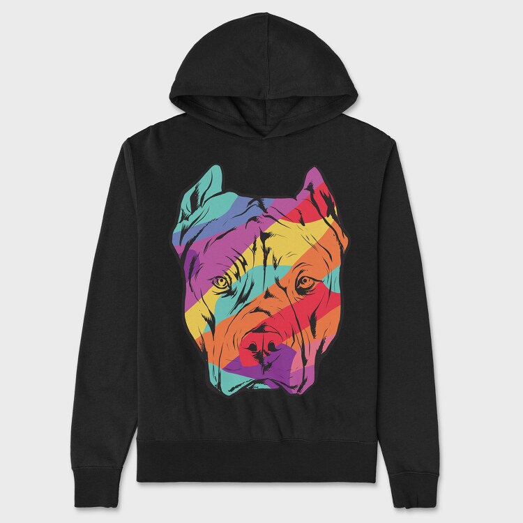 Color Pitbull, Hanorac Oversize Barbati (Unisex)