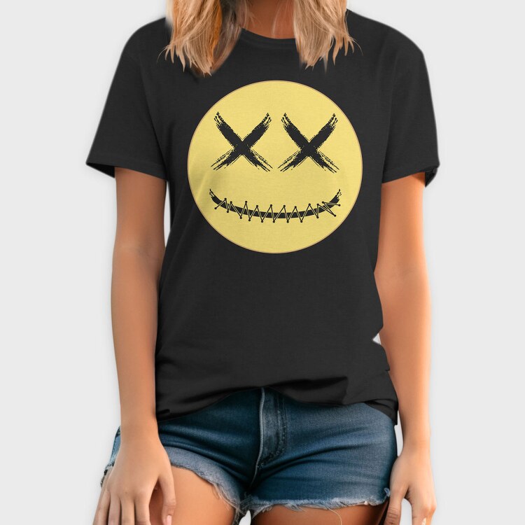 Smiley Skull, Tricou Barbati (Unisex)
