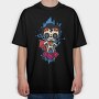Sugar Skull Superhero, Tricou Oversize Barbati (Unisex)