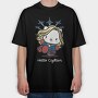 Captain Marvel Chibi, Tricou Oversize Barbati (Unisex)