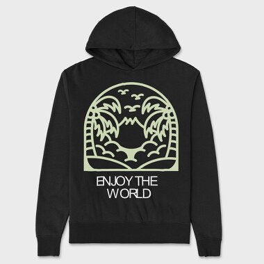 Enjoy the World, Hanorac Oversize Barbati (Unisex)