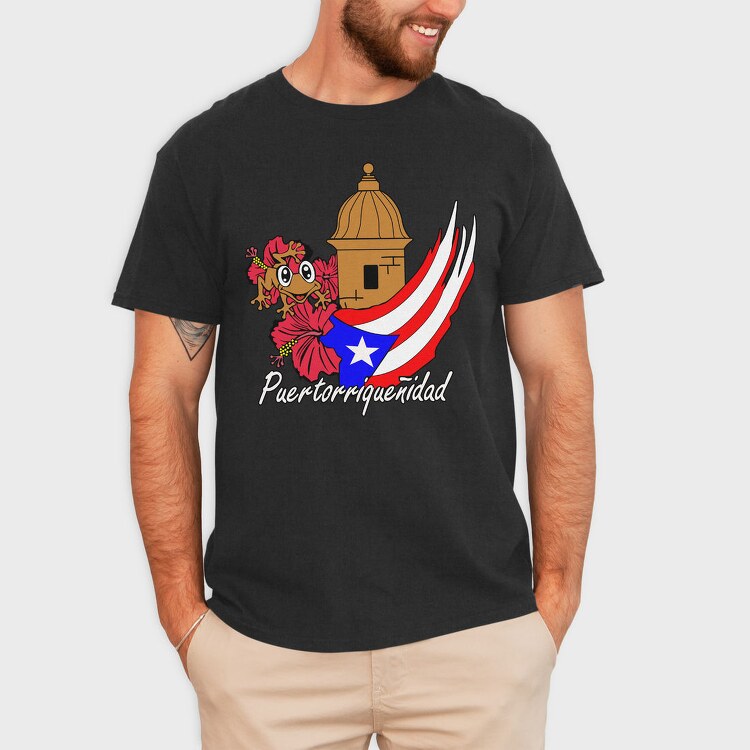 Puerto Rico Frog, Tricou Barbati (Unisex)