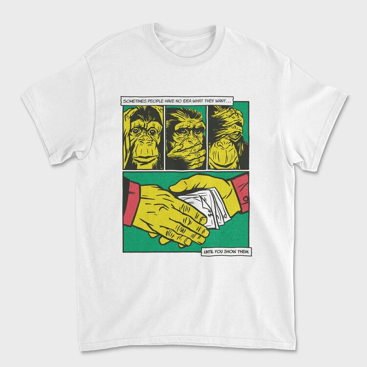 Monkey Money Comics, Tricou Barbati (Unisex)